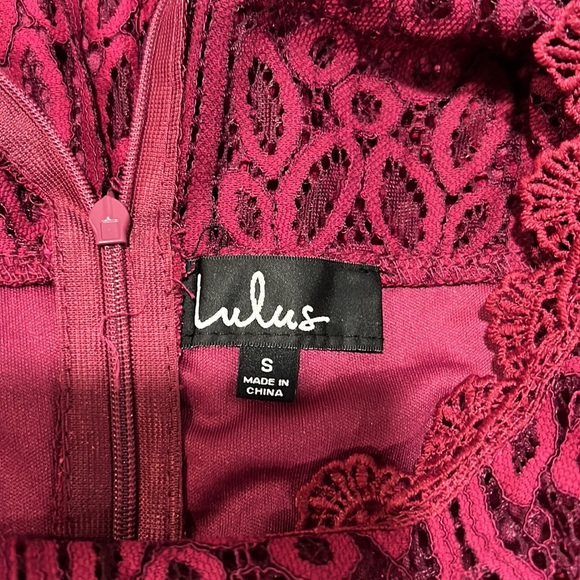 Lulus Burgundy Lace Dress - Picture 9 of 11